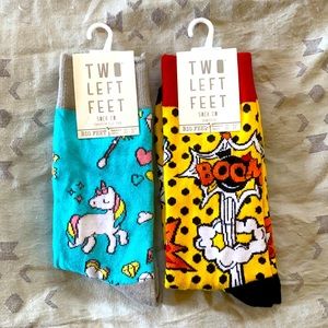 Set of 2 cute fun socks